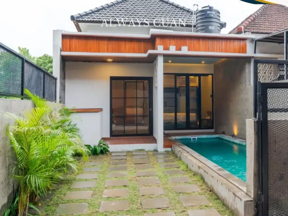 Villa dijual, area Canggu dekat akses ke tempat wisata