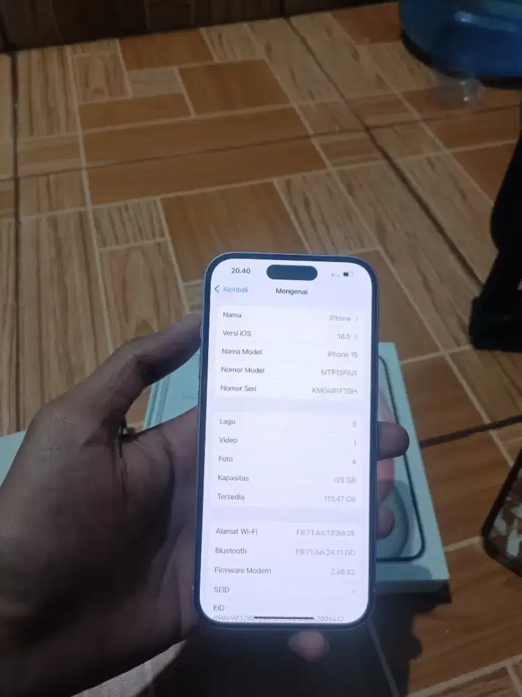 l
Iphone 15 128GB iBox Pink (Garasi on march 2026)