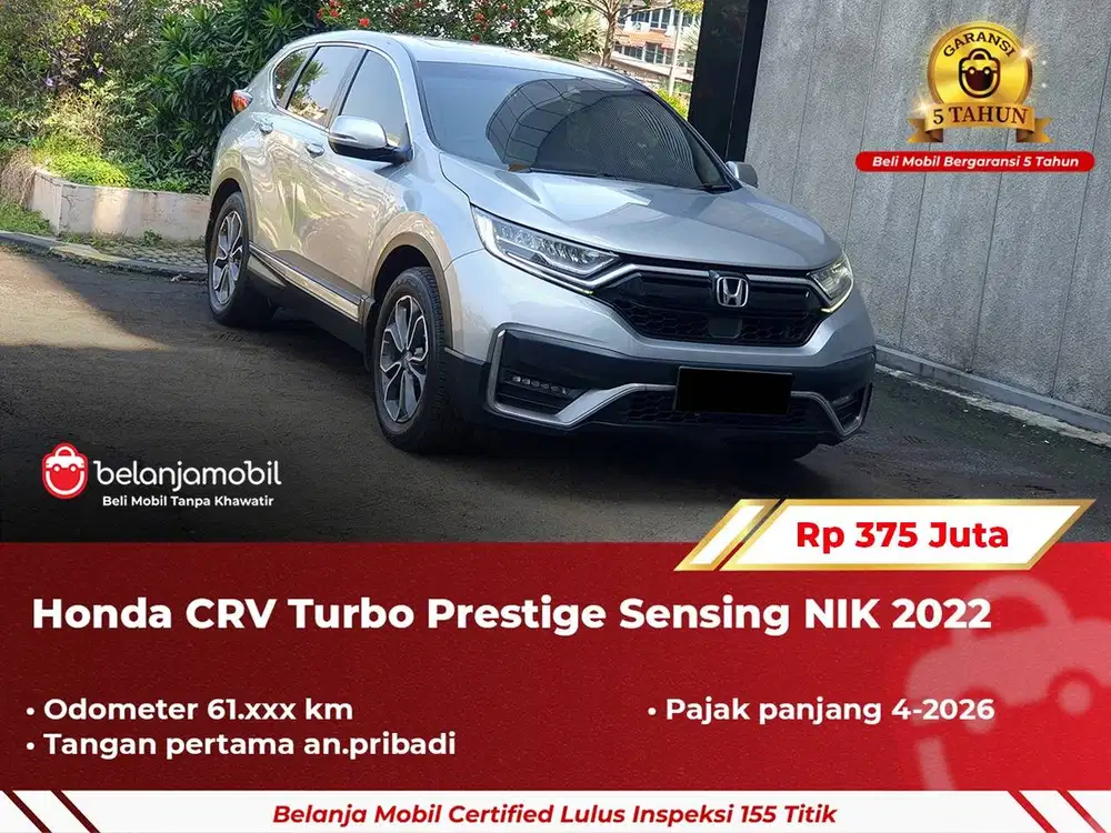 [ GARANSI 5TH ] Honda CRV CR-V CR V Turbo Prestige Sensing 2022 2023