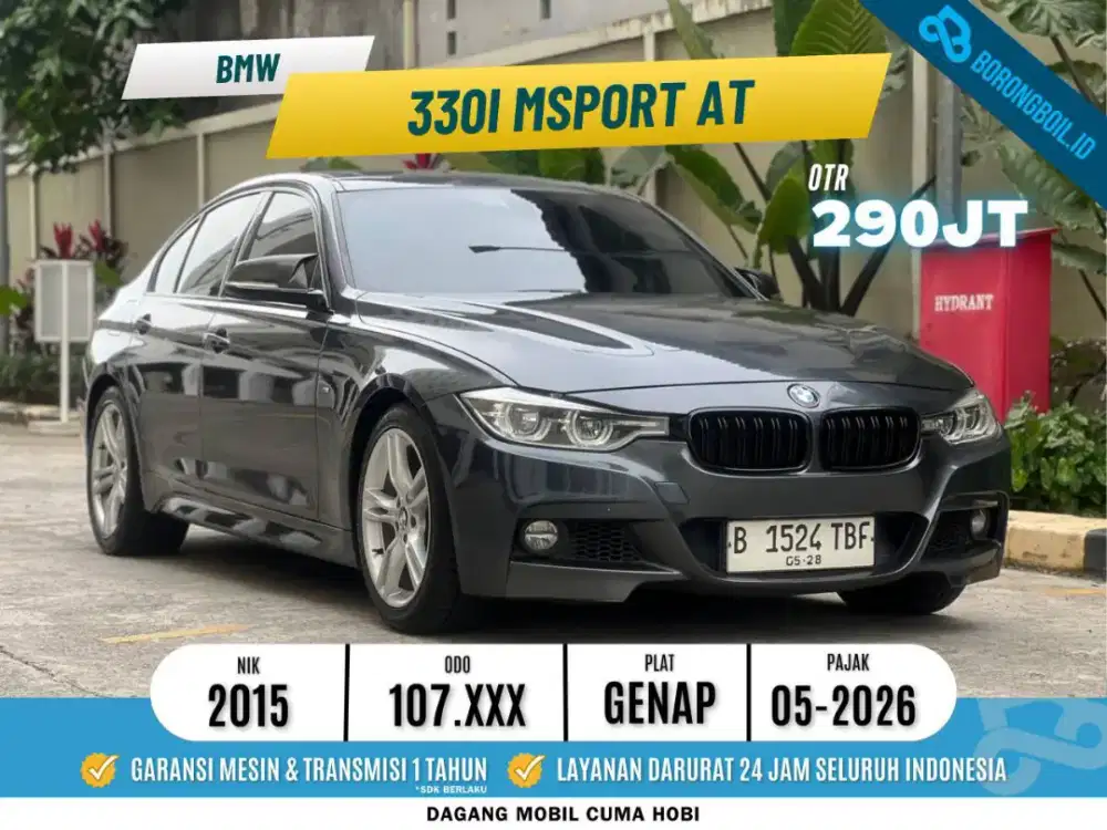 TDP 5 Juta Bmw 330i M sport F30 2015 Abu abu 2016 camry