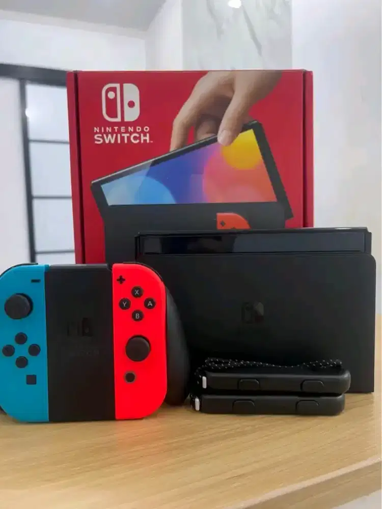 Nintendo switch oled neon duallboot