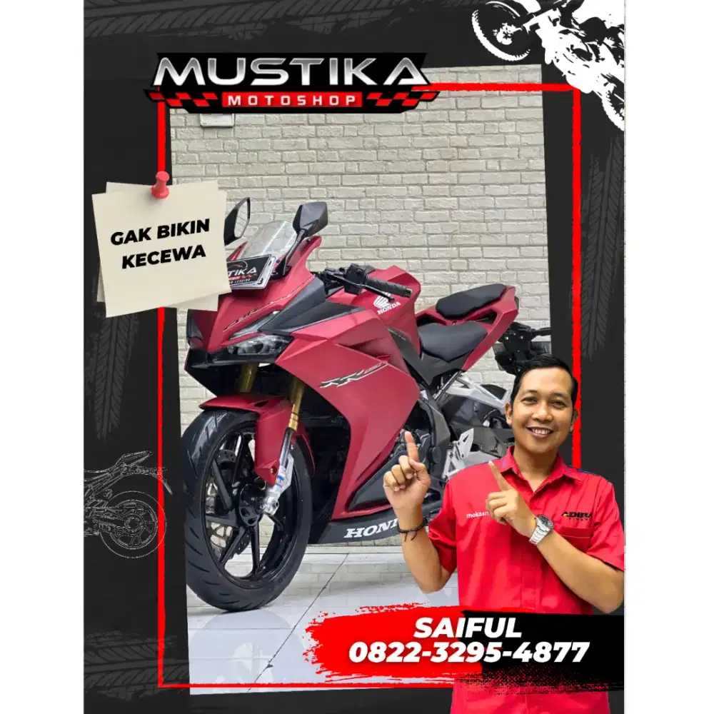 Perfect Condition!!Honda CBR 250RR 2018 Red Matte Plat Jatim-Mustika
