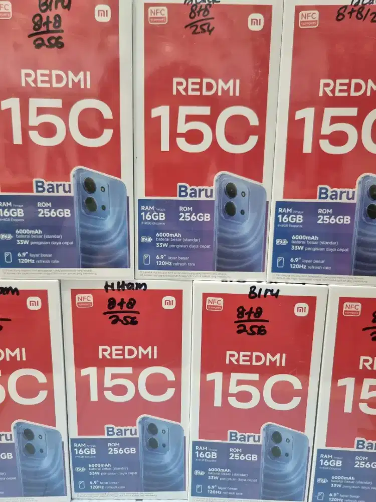 REDMI 15C 8+8/256 BARU SEGEL GARANSI RESMI