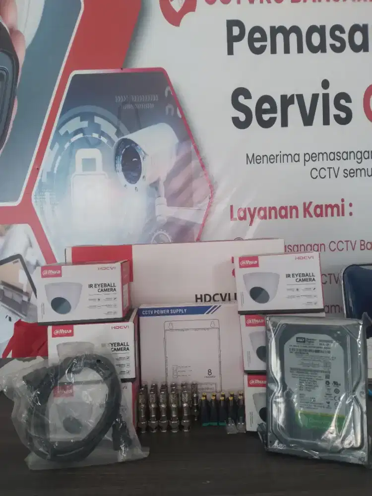 PAKET DAHUA LENGKAP SIAP PASANG