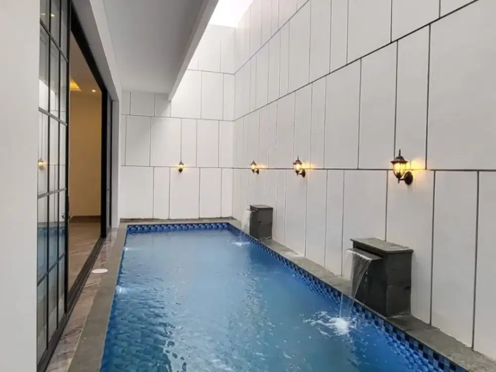 Rumah Mewah Desain Klasik dengan Private Pool di Cluster Premium Bintaro Sektor 9