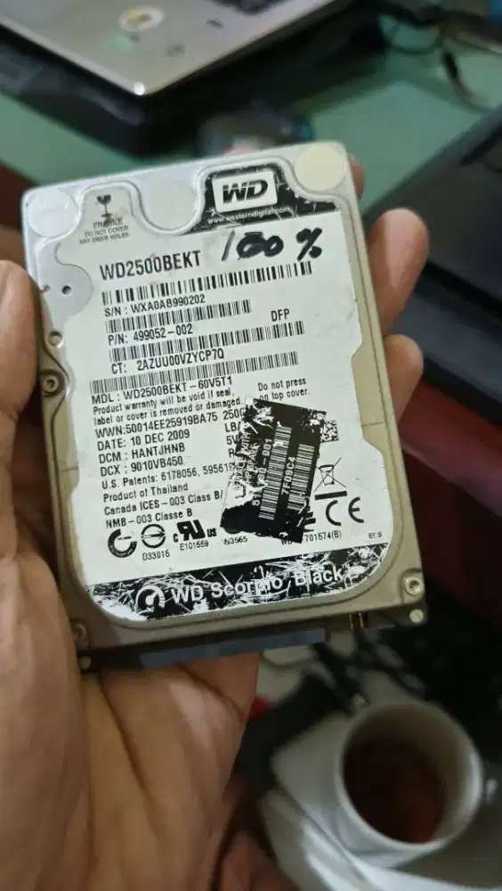 HDD Laptop 2.5 fat 250GB