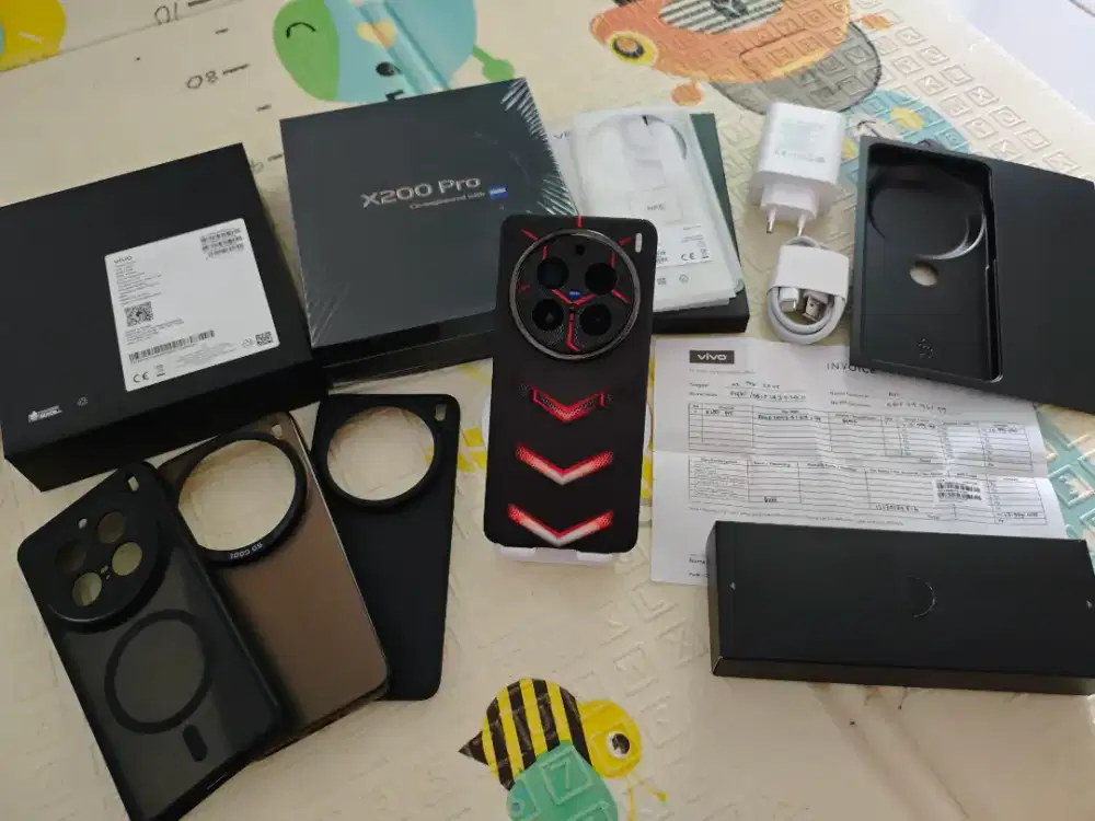 VIVO X200 Pro 5G Black Ram 16 - 512GB Fullset Plus Bonus