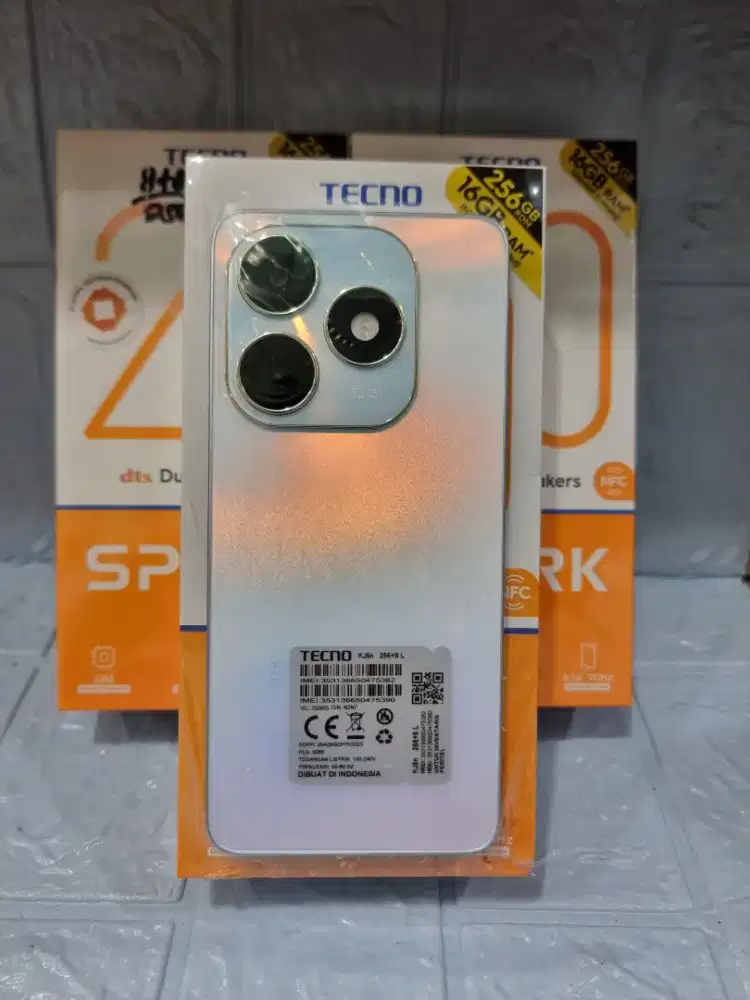 TECNO SPARK 20 8+8/256 NFC BARU GARANSI RESMI