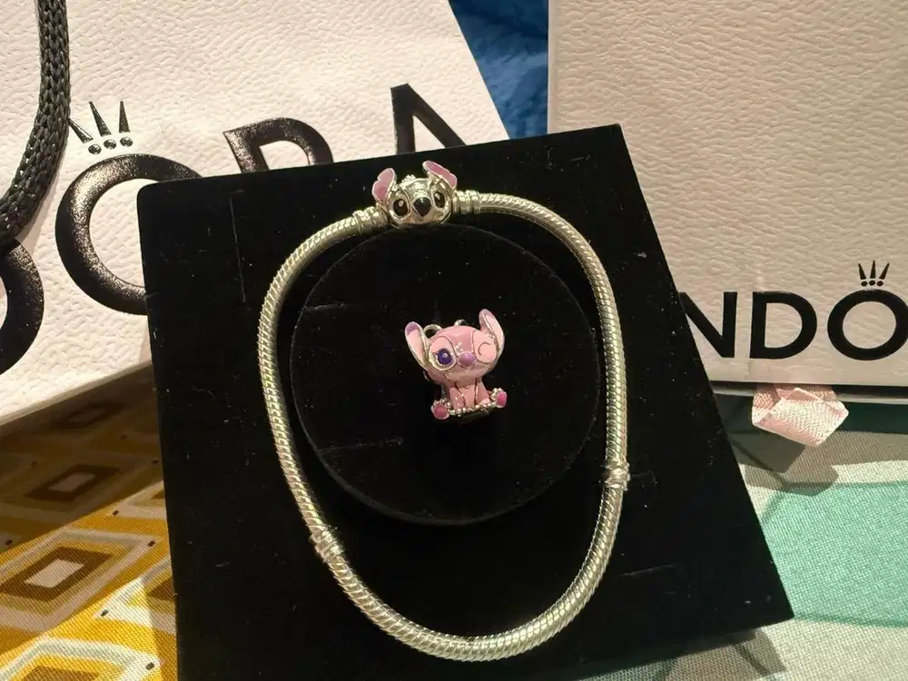 GELANG PANDORA STITCH + CHARM