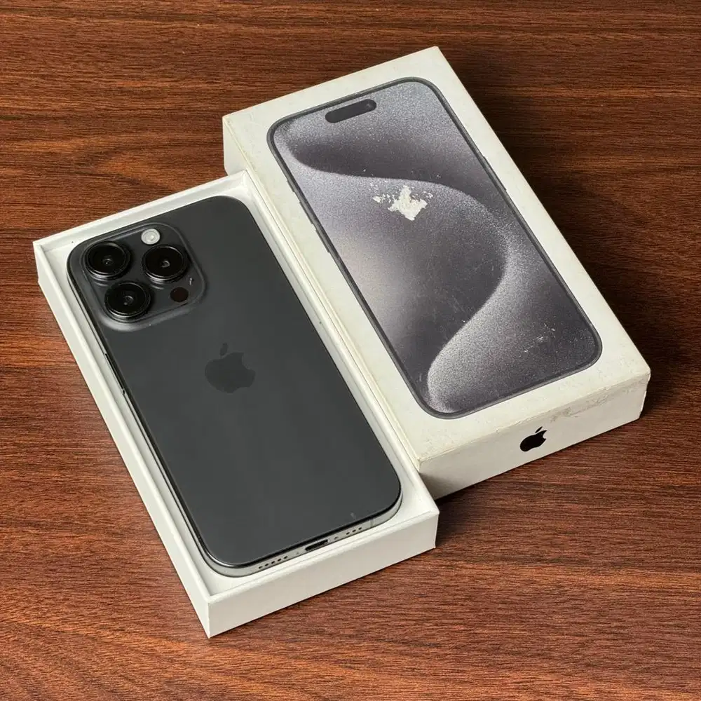 iPhone 15 PRO 256GB Black Titanium Garansi Resmi iBox