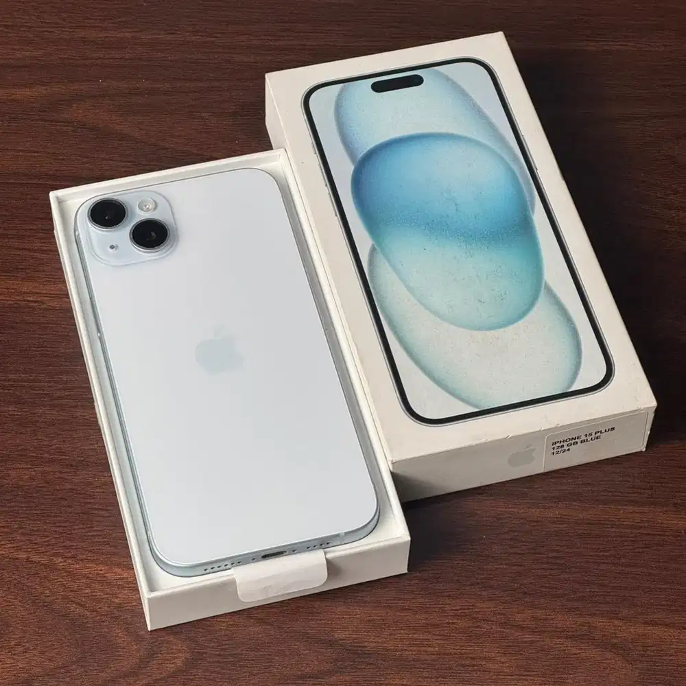 iPhone 15 Plus 128GB Blue Garansi Resmi iBox