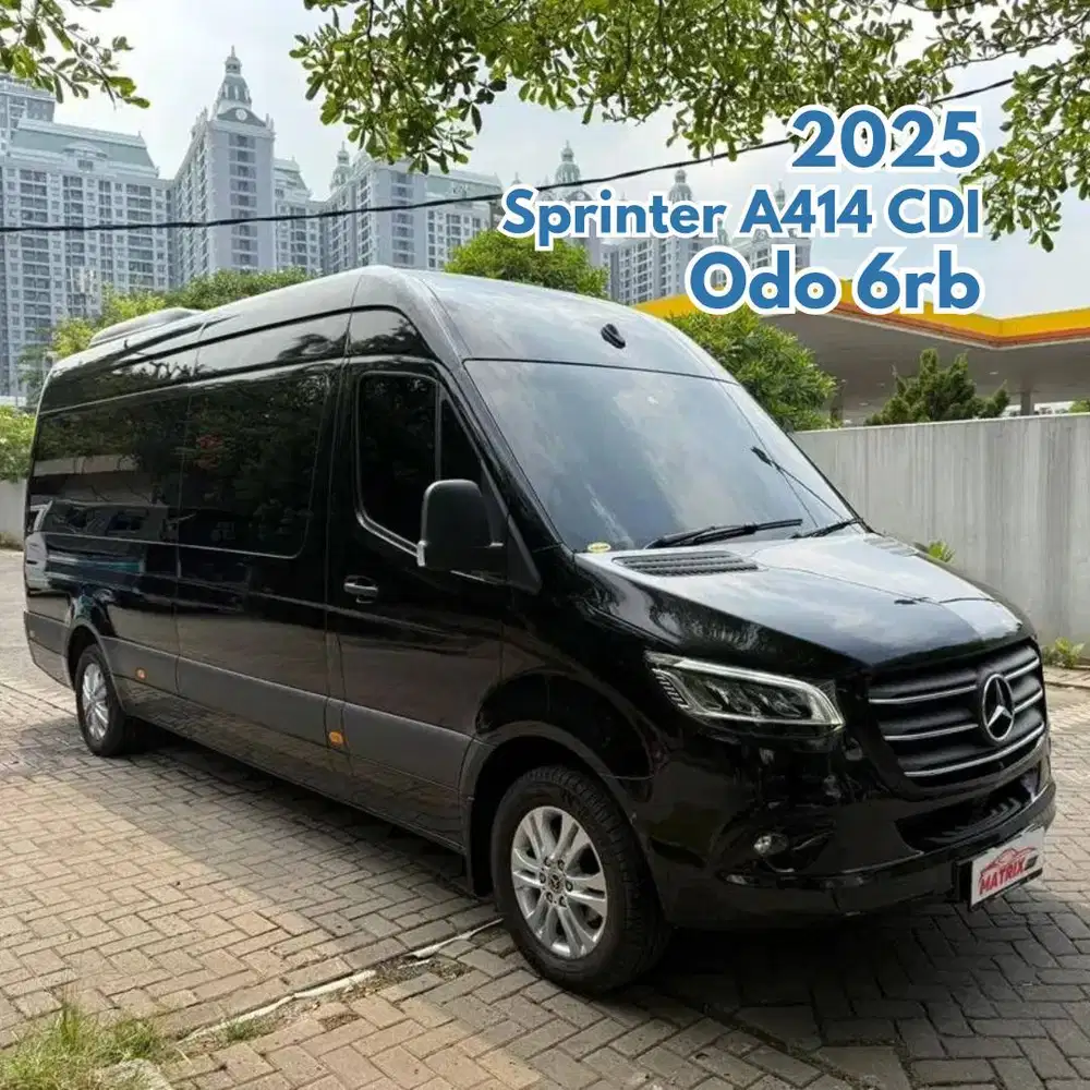 Mercedes Benz Sprinter A414 CDI 2025 NIK 2023 Full Option Black Hitam