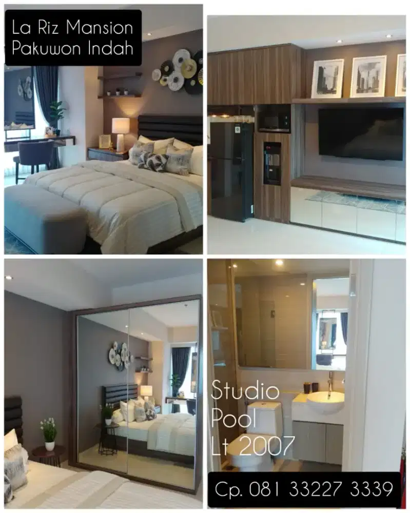 1 BR Apartemen Superblock La Riz Mansion Pakuwon Mall Surabaya Barat