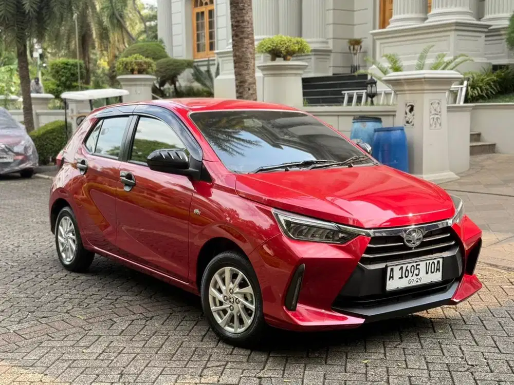 (Cash) Agya 1.2 G CVT 2024 Merah Pajak9/26 Km13rb Asli Record