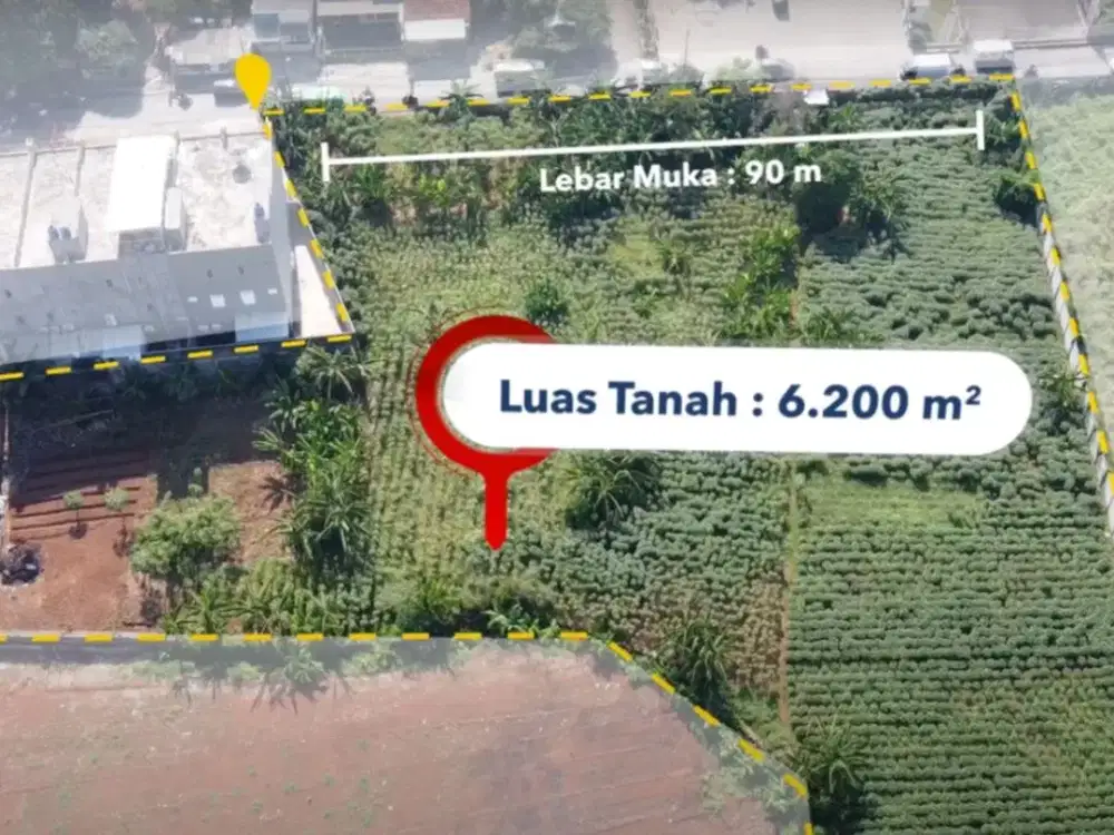 Tanah Komersial Pinggir Jalan Raya Dekat Taman Tekno X BSD