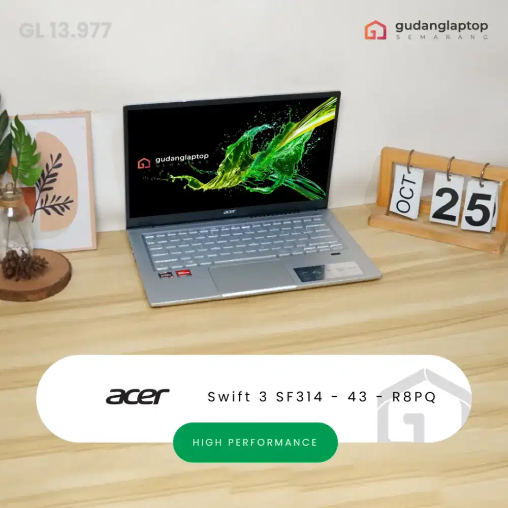 ACER Swift 3 SF314-43-R8PQ
AMD Ryzen 5 - 5500U 16GB/512GB