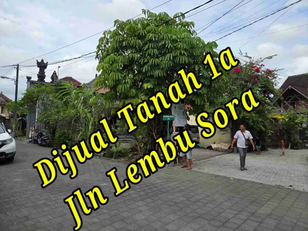 Dijual Tanah 1a di Jln Lembu Sora Denpasar Utara Bali
