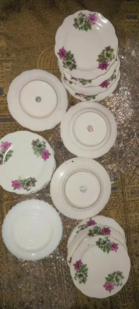 Piring mini Vintage bunga kangkung Made in china