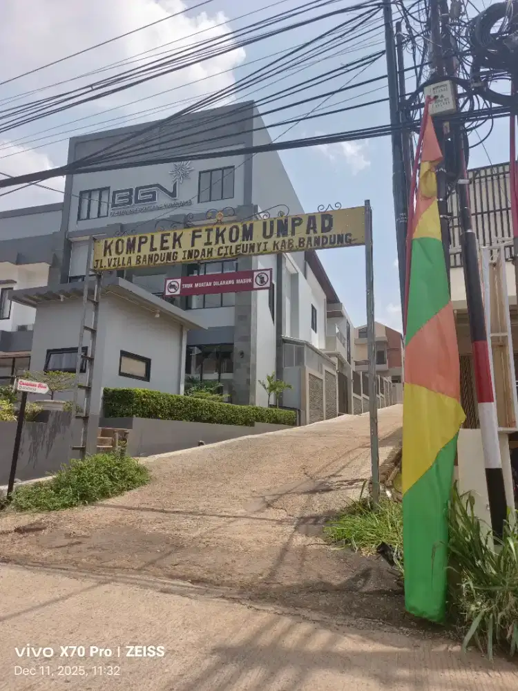 Dijual tanah komplek fikom unpad vila bandung indah cileunyi luas 80m2