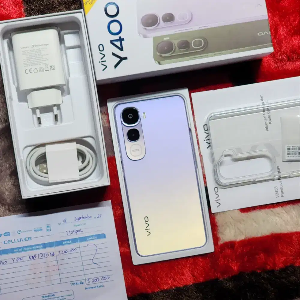 Vivo Y400 8/256GB Ungu Garansi Resmi Indonesia Panjang September 2026