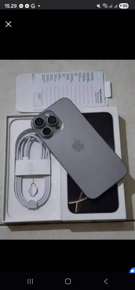 I Phone 16 Pro Max 512Gb IBOX, warna Natural,99,9% Sempurnai (BH: 95%)