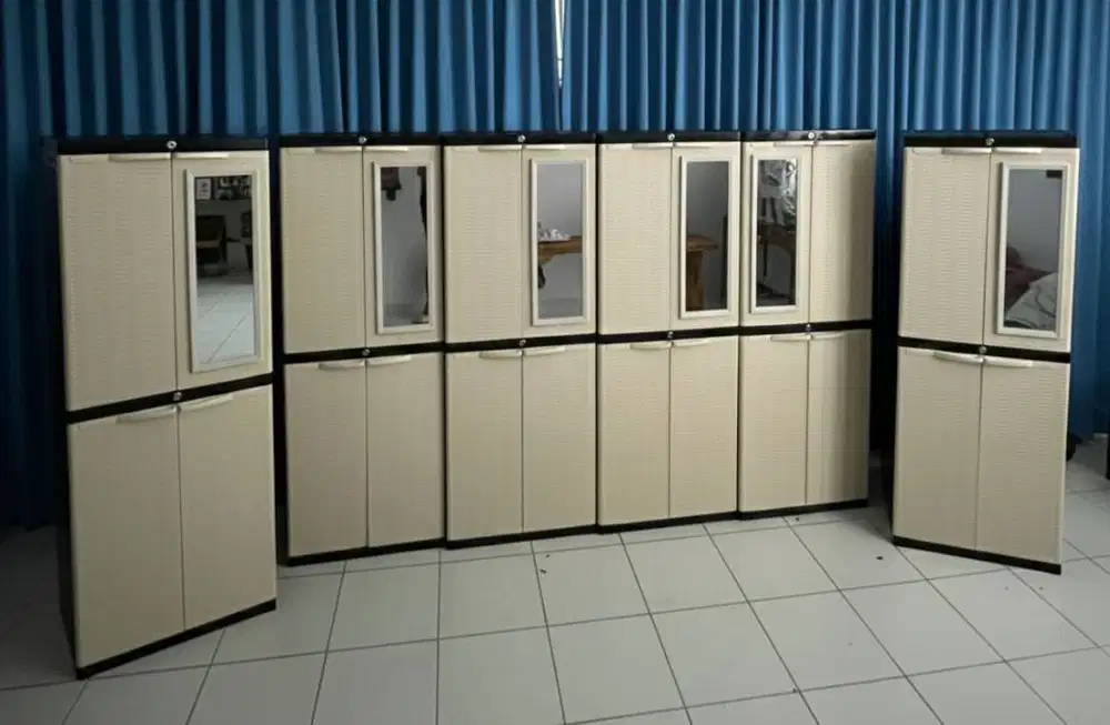 PROMO LEMARI SUSUN 4 CERMIN