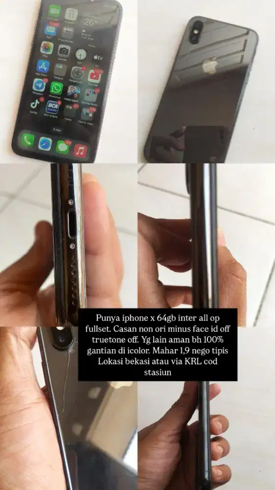 Iphone x 64gb interr
