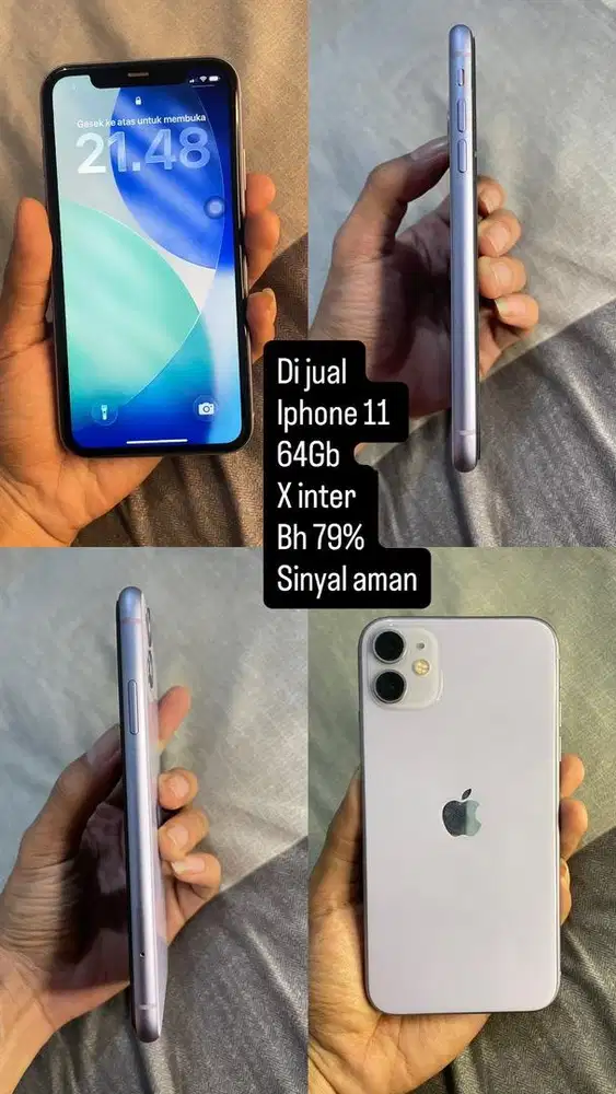 DIJUAL CEPAT HP IPHONE 11 64gb IP SECOND