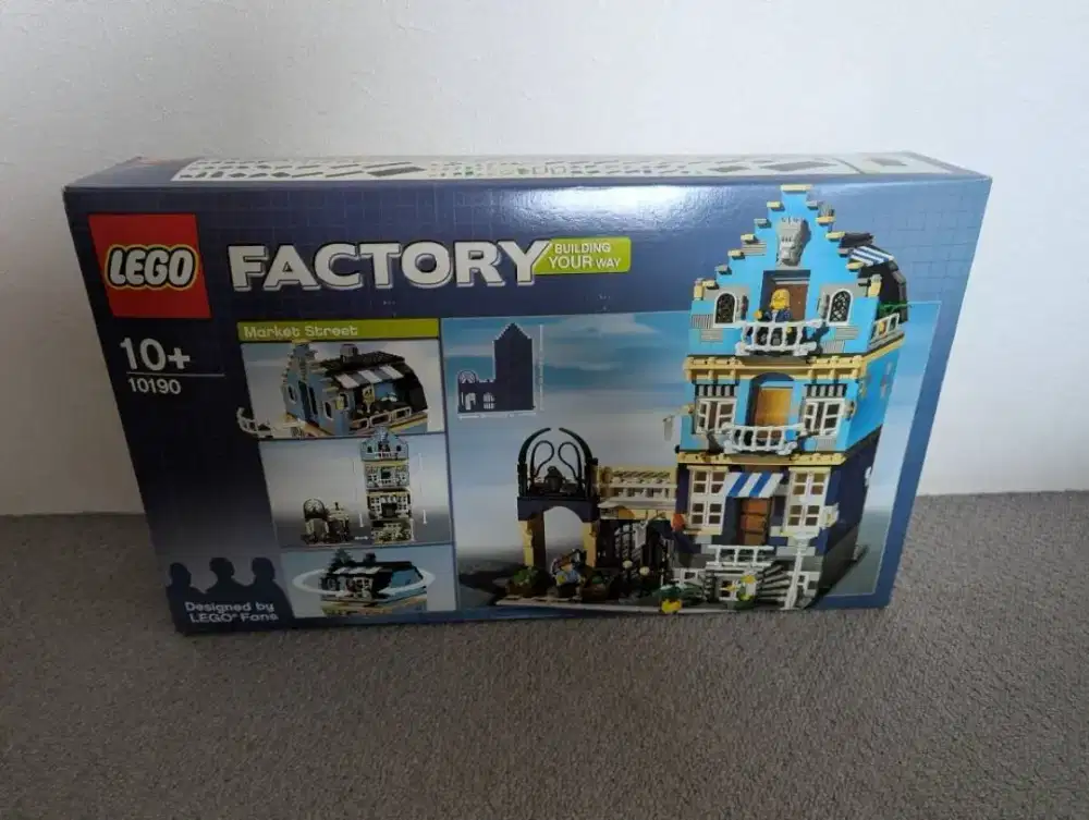 LEGO 10190  LEGO Market Street Factory Toys Mainan Kolektor