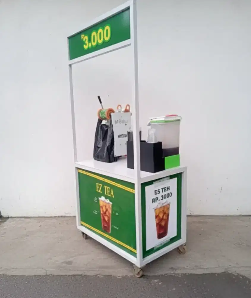 Booth Jualan Ber-oda Gerobak Jualan
