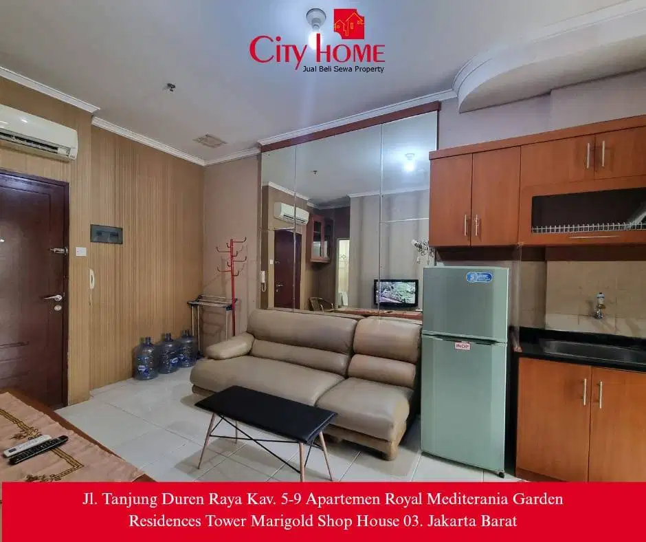 Disewakan Apartemen 2 Kamar Full Furnished View Kolam Renang