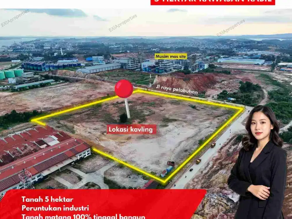 dijual lahan industri, 5 ha siap bangun,  tg. uncang Batam