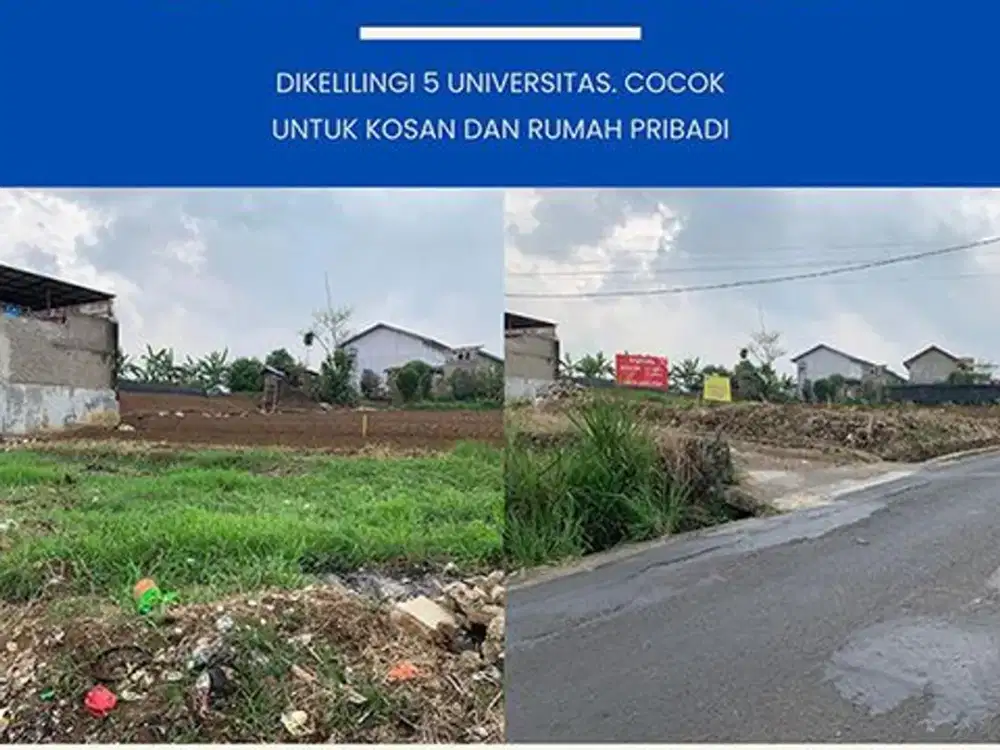 Luas 168 m2, Jual kapling ciwaruga, surat SHM.