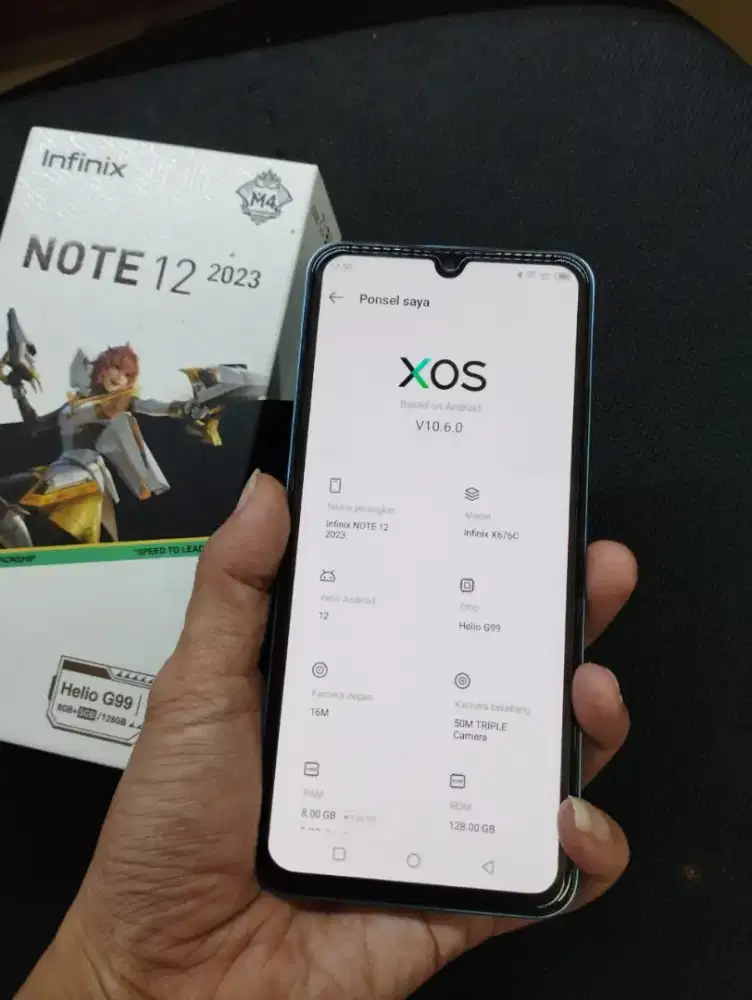 Infinix note 12 2023 Ram 8/128 lengkap