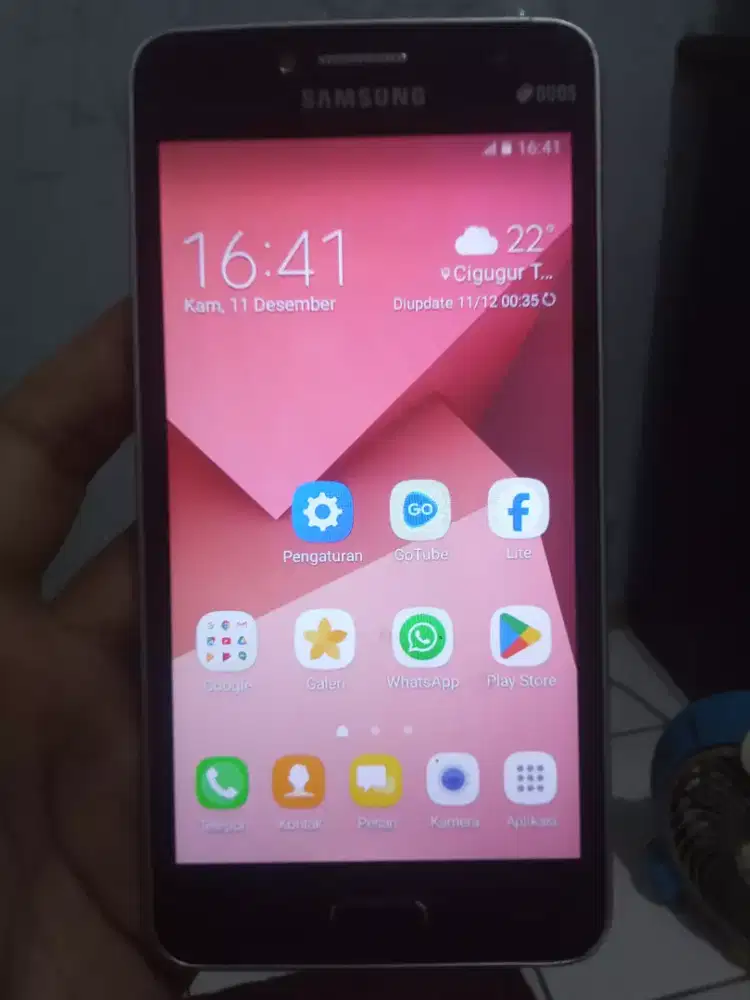 Samsung galaxy J2 prime 4G layar 5 inchi normal