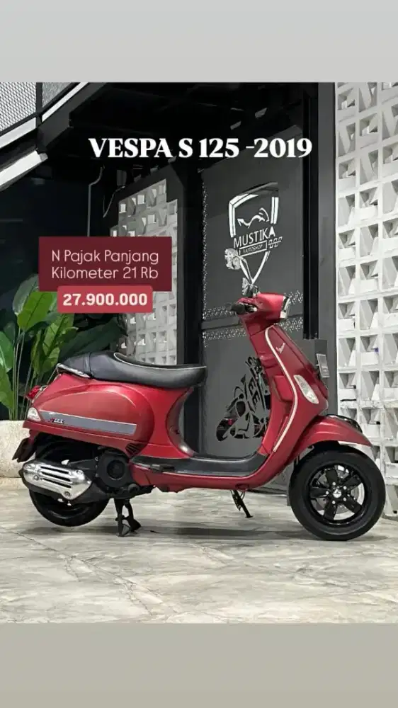Vespa S125 tahun 2019