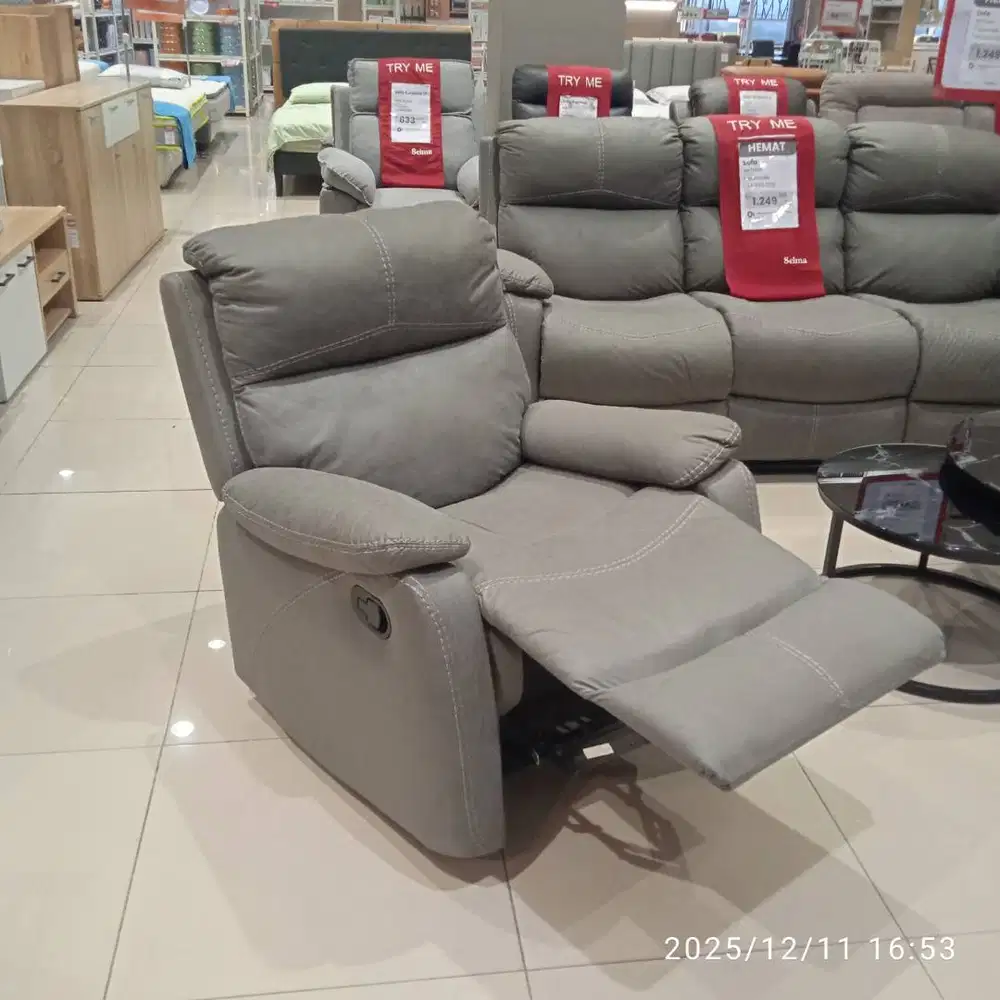 Cuci Gudang Sofa Set Reclainer Nathan by Selma