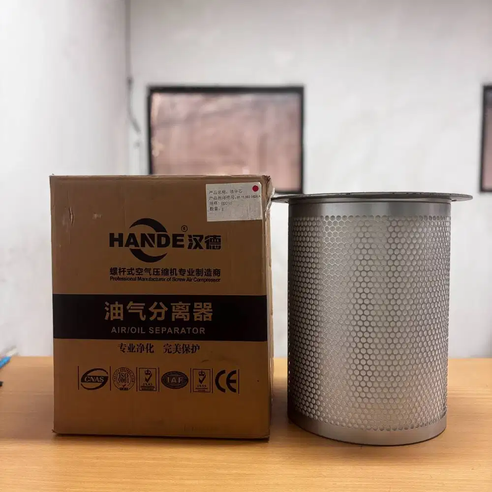 Jual murah sparepart kompresor udara separator 100hp double screw