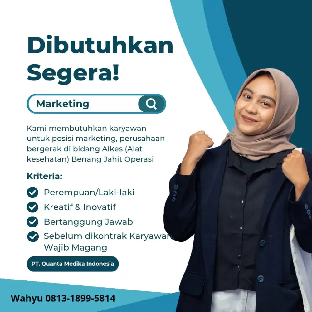 Di butuhkan segera ..