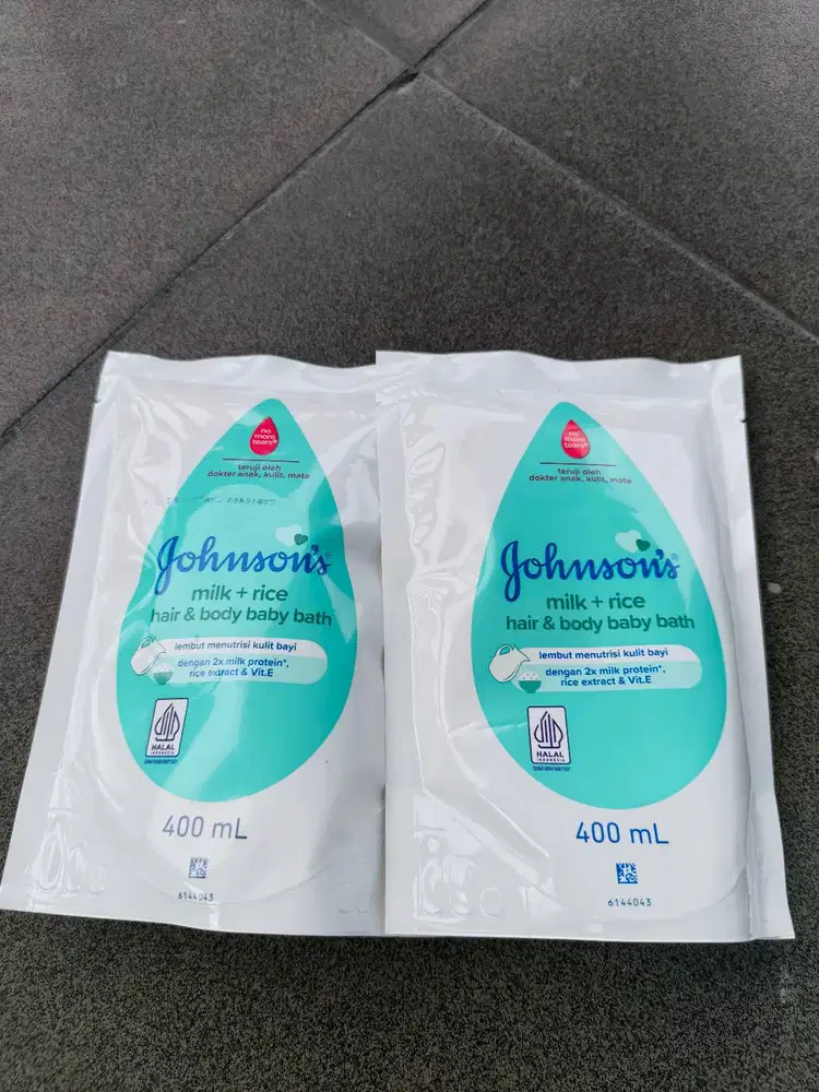 Shampoo Bayi Johnson Milk + Rice 400ML 2Pcs Masih Baru Baca Deskripsi