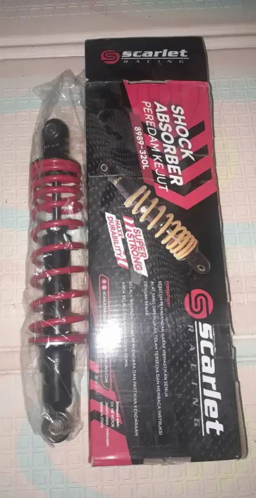 Original Scarlet Shockbreaker 8989 320 L untuk motor