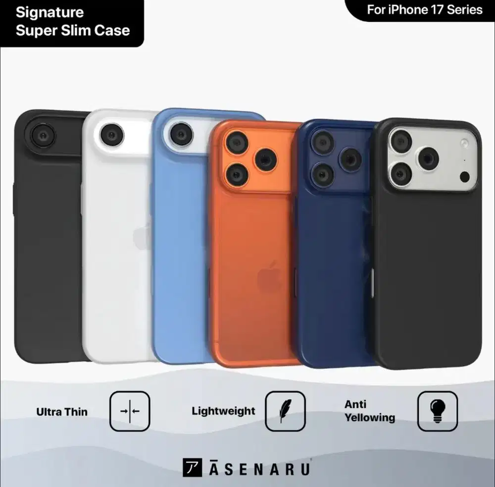 iphone 17 air asenaru ultra slim case 0.3mm new