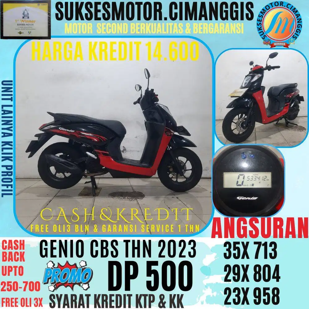 DP 500 GENIO CBS CASHBACK UPTO 700 RIBUAN FREE OLI 3X