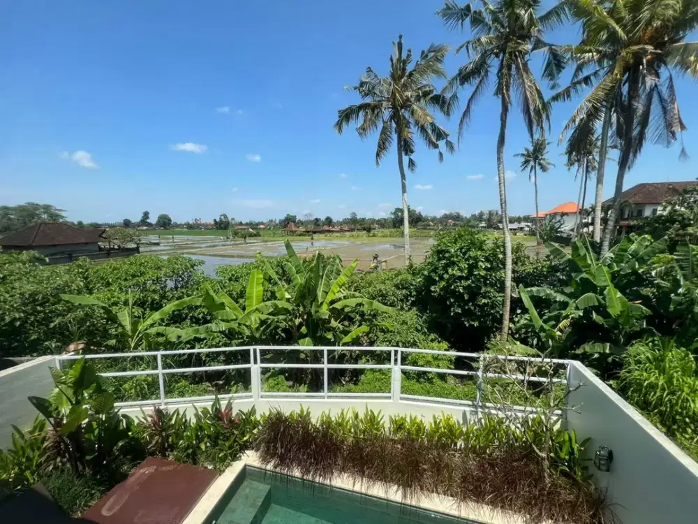 LUXURY Villa mewah di ubud bali full view sawah abadi selamanya