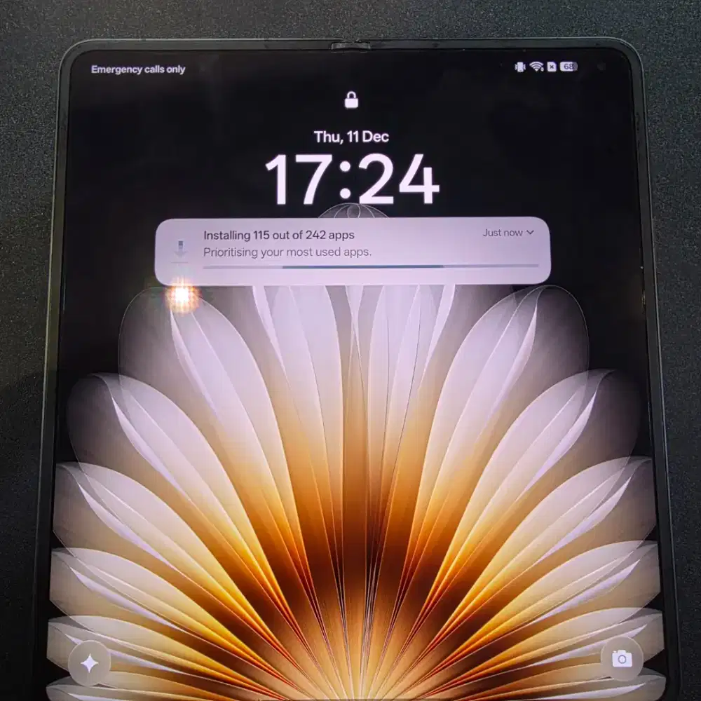 Dijual oppo find fold n5 black fullset mulus