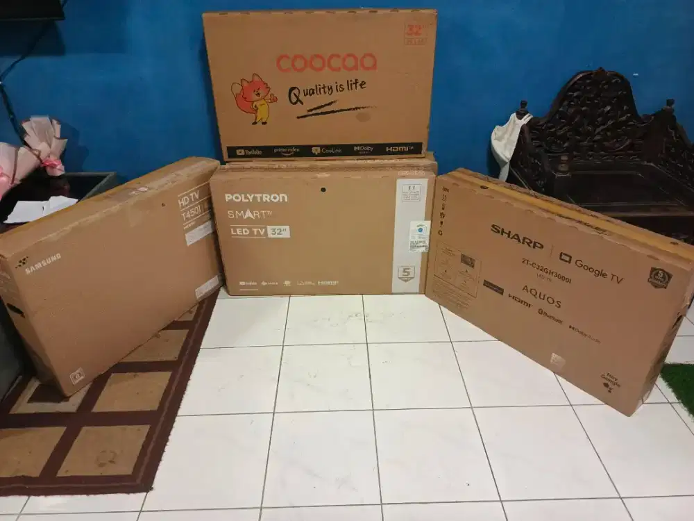 TV polytron smart TV exdisplay garansi