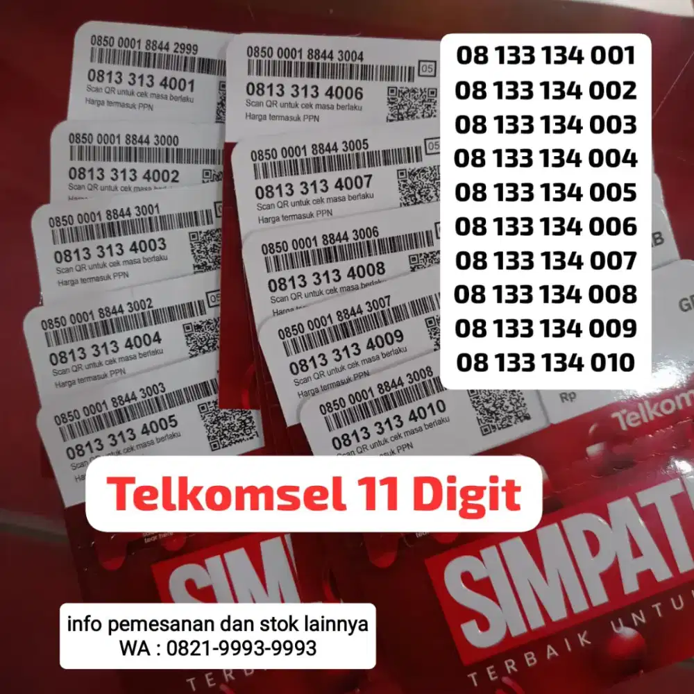 NOMOR CANTIK TELKOMSEL 11 DIGIT