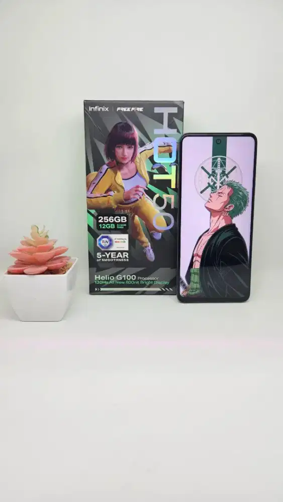 Infinix hot 50 12/256 [Titanium Black] Carl care:18-06-2026 Like new