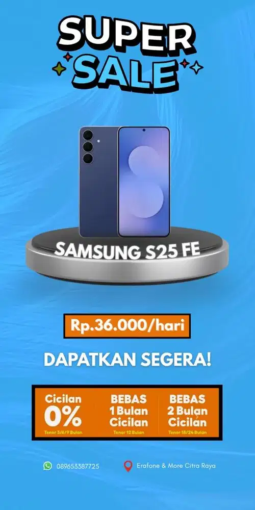 SAMSUNG GALAXY S25 FE 8/256 BISA CICILAN TANPA DP