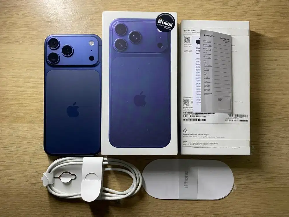 iphone 17 promax 256gb deep blue resmi